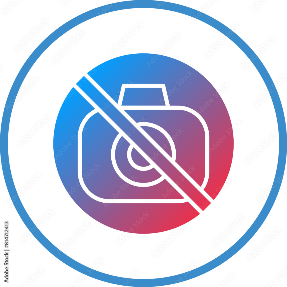 Vector Design No Camera Icon Style Vector Design No Camera Icon Style