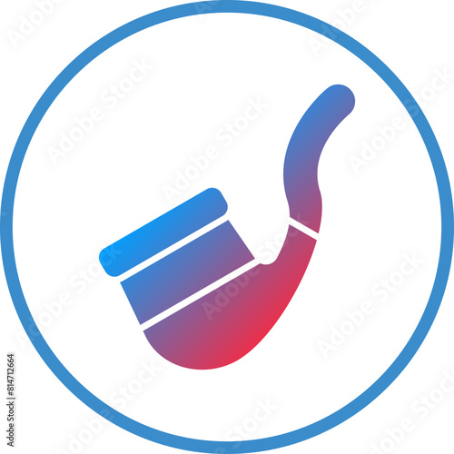 Vector Design Smoking Pipe Icon Style