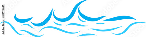 Waves vector design. Water wave icon. Wavy lines isolated. (ID: 814713445)
