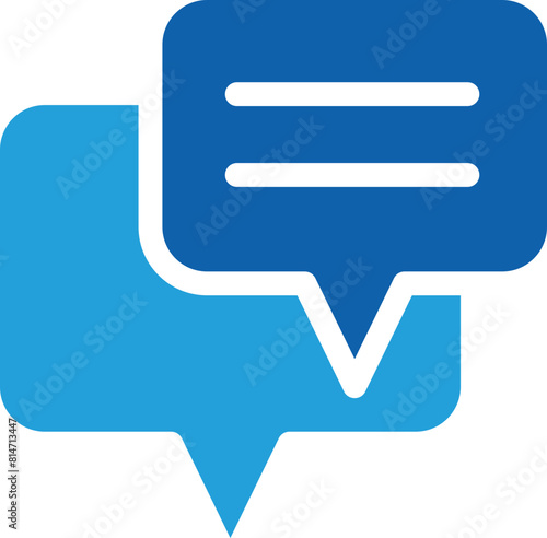Chat icon vector design element. Talk bubble speech sign. Dialogue balloon. (ID: 814713447)