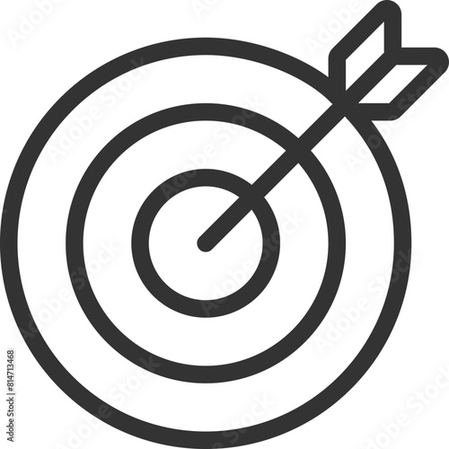 Target icon vector. Darts board with arrow isolated. (ID: 814713468)