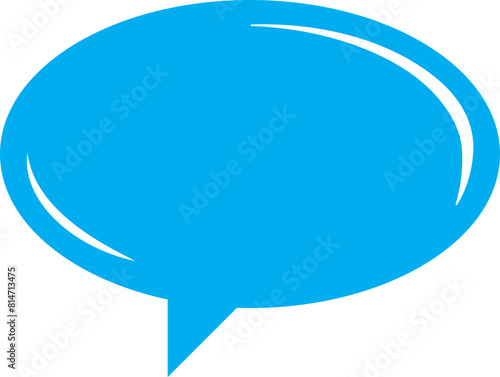 Talk bubble speech icon. Blank empty bubbles vector design elements. Chat on line symbol template. Dialogue balloon sticker silhouette.  (ID: 814713475)