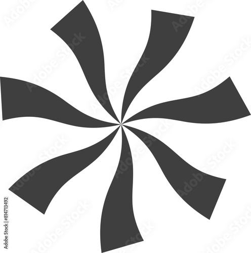Spiral and swirl motion twisting circles design element set. (ID: 814713492)