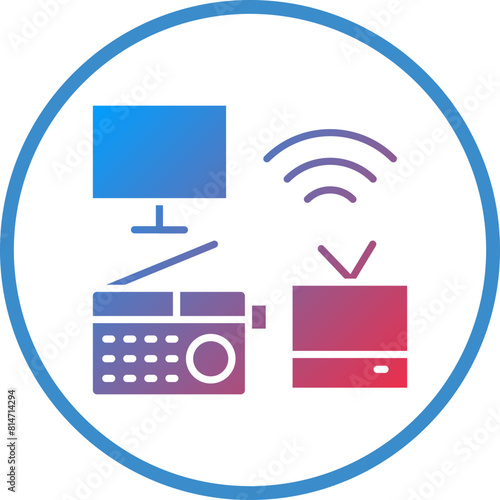 Vector Design Mass Media Icon Style