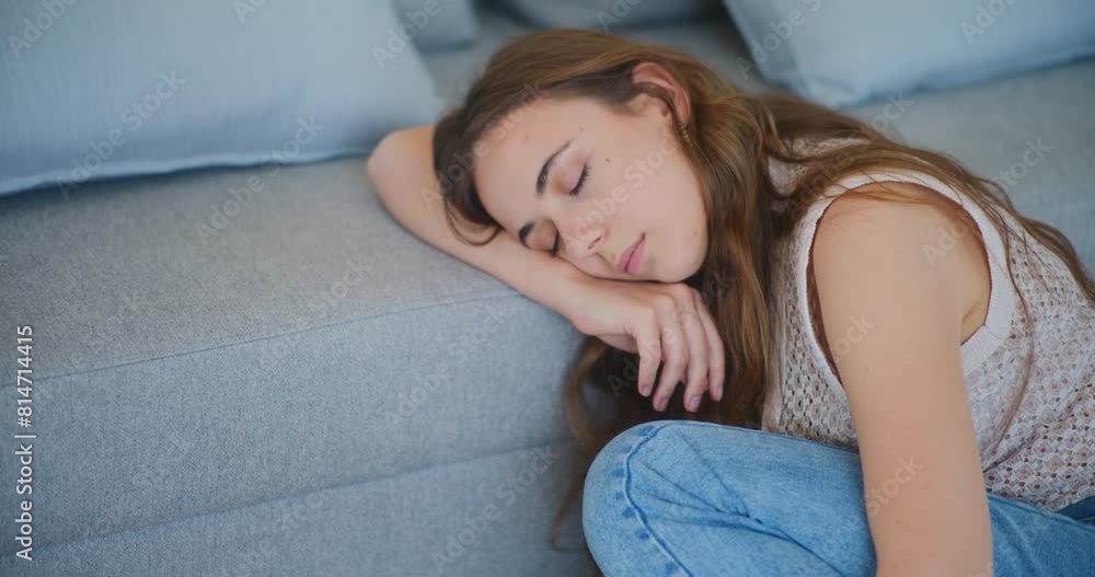 Woman Falls Asleep Reading Boring Book