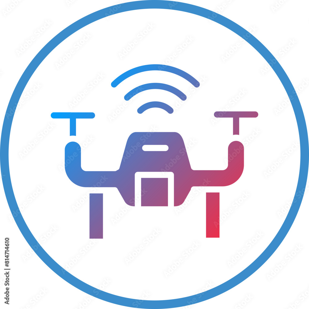Vector Design Smart Drone Icon Style Vector Design Smart Drone Icon Style