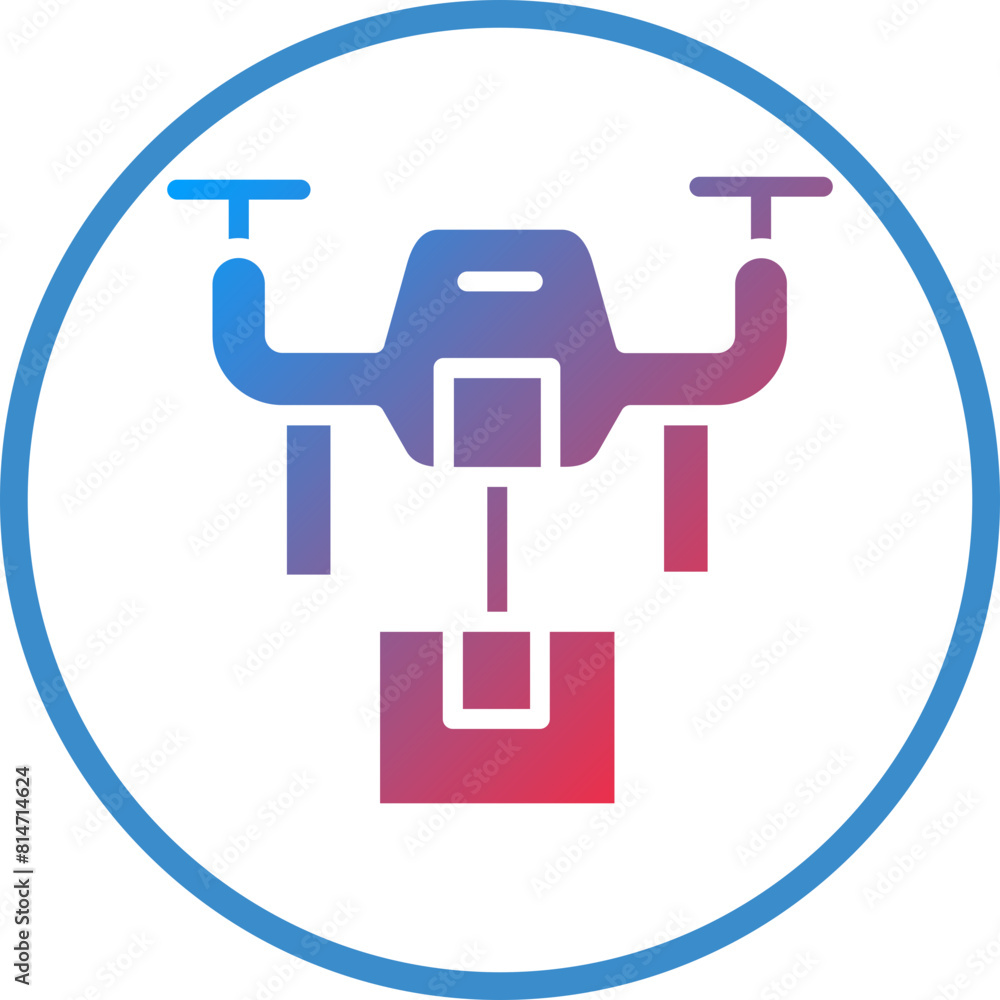 Vector Design Drone Delivery Icon Style Vector Design Drone Delivery Icon Style