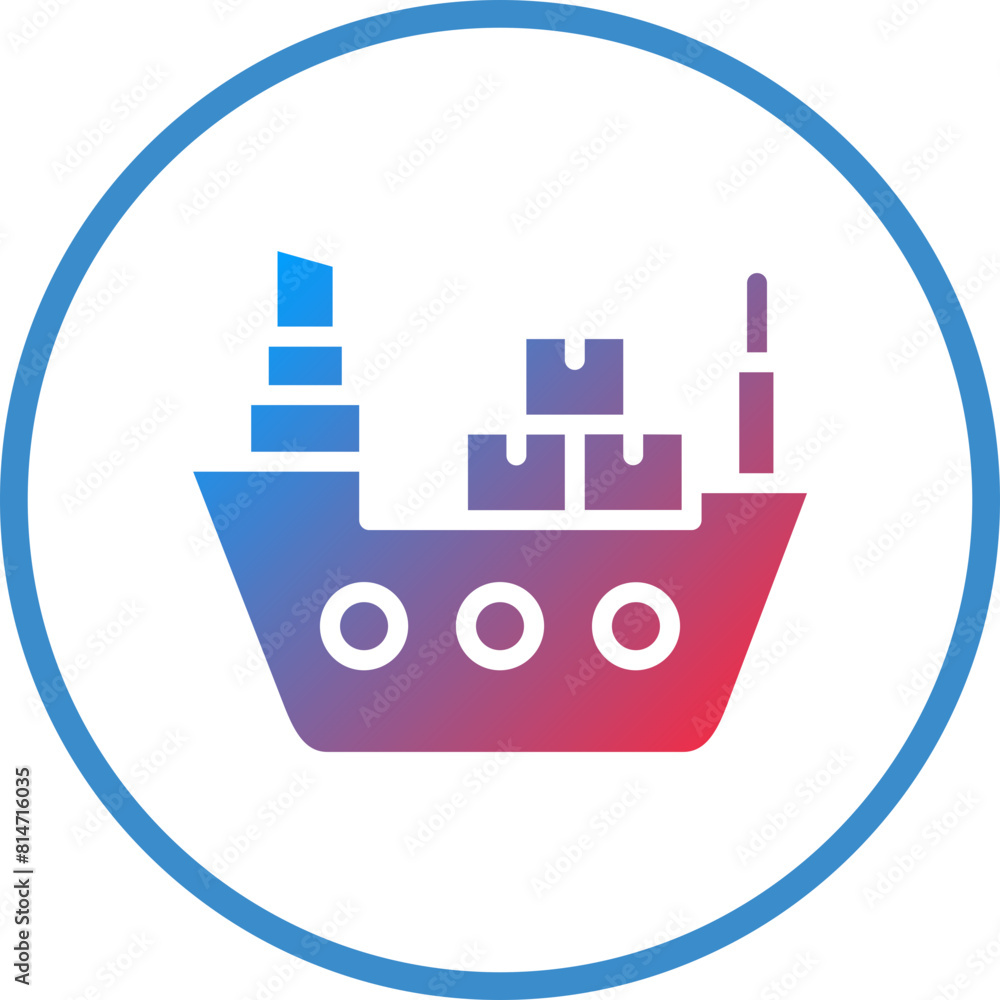 Vector Design Cargo Ship Icon Style Vector Design Cargo Ship Icon Style
