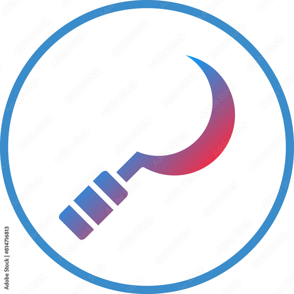 Vector Design Sickle Icon Style Vector Design Sickle Icon Style
