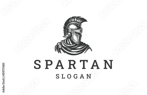 Spartan logo icon design template vector illustration