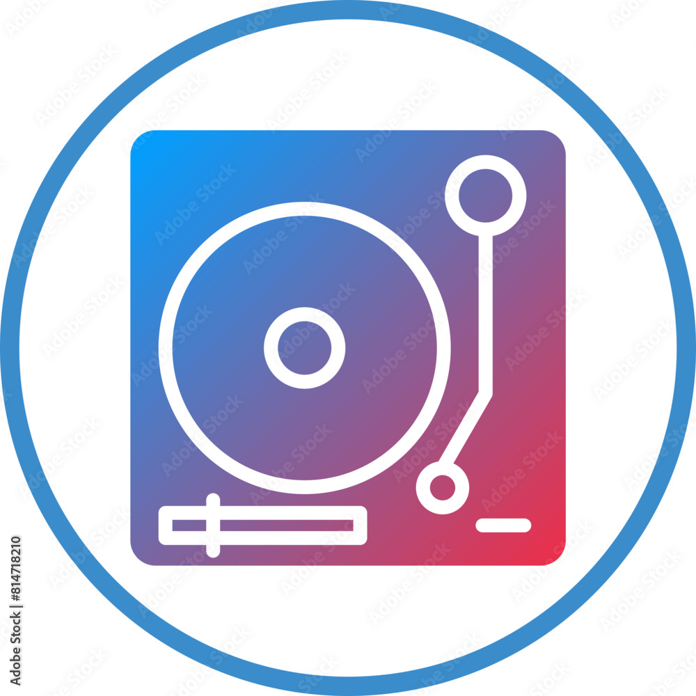 Vector Design Turntable Icon Style Vector Design Turntable Icon Style