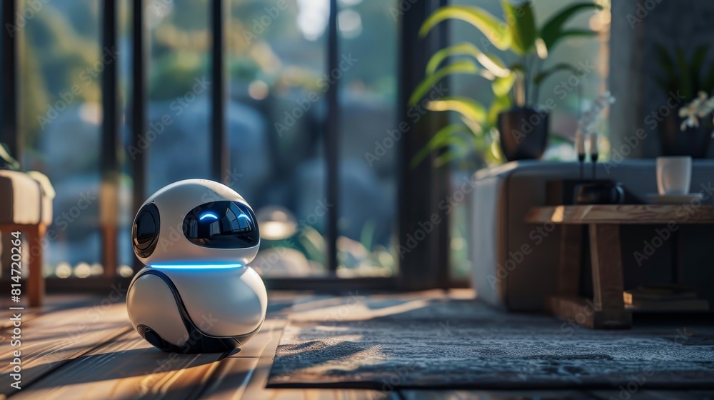Artistic rendering of an AI chatbot in a home environment, helping to control smart home devices through voice commands Artistic rendering of an AI chatbot in a home environment, helping to control smart home devices through voice commands