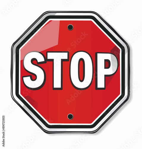 a red stop sign on a white background