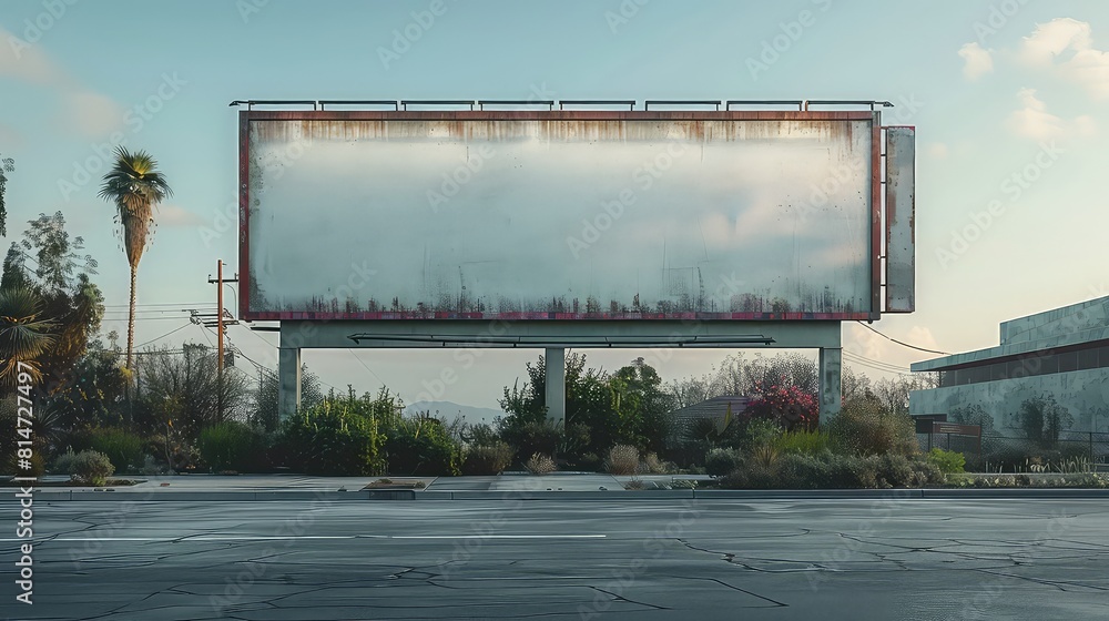 Fototapeta premium Advertising concept mockup on the highway