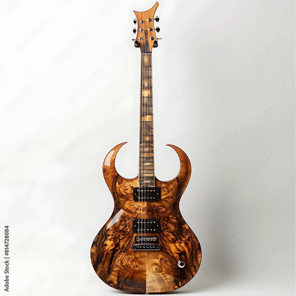 Obraz premium Enchanting Guitar Collection: From Moonlit Gardens to Concert Stages, A Journey Through Acoustic Elegance and Electric Verve