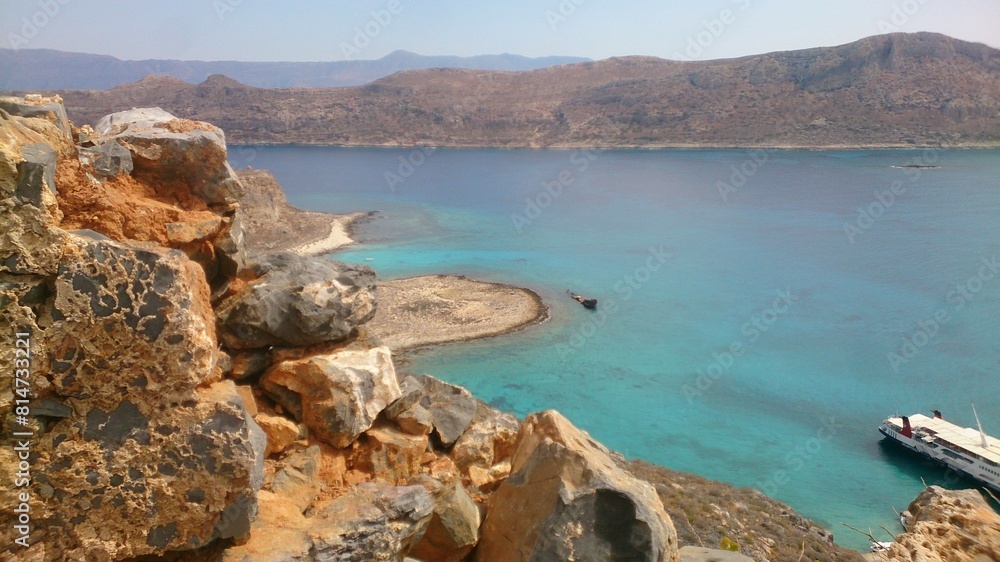 Discovery of the landscapes of Crete, an island in Greece, in summer Discovery of the landscapes of Crete, an island in Greece, in summer