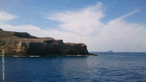 Discovery of the landscapes of Crete, an island in Greece, in summer