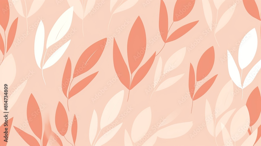 Floral and leafy patterns on a striking orange background. A beautiful display of flowers and leaves against an orange backdrop. Floral and leafy patterns on a striking orange background. A beautiful display of flowers and leaves against an orange backdrop.