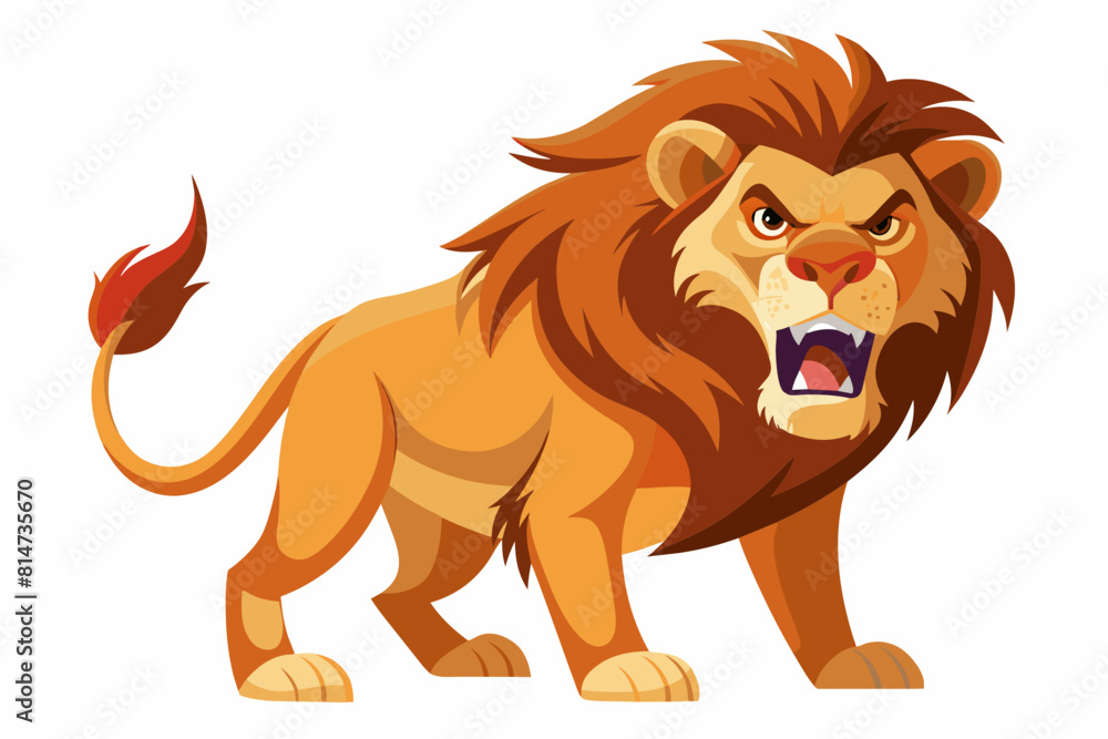 lion cartoon vector illustration lion cartoon vector illustration
