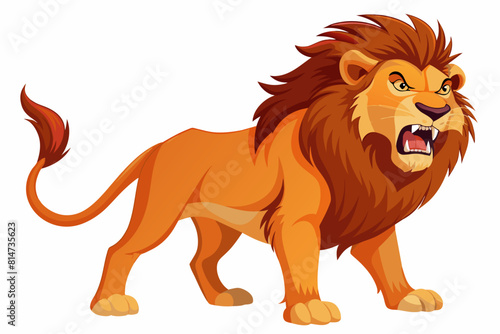 lion cartoon vector illustration