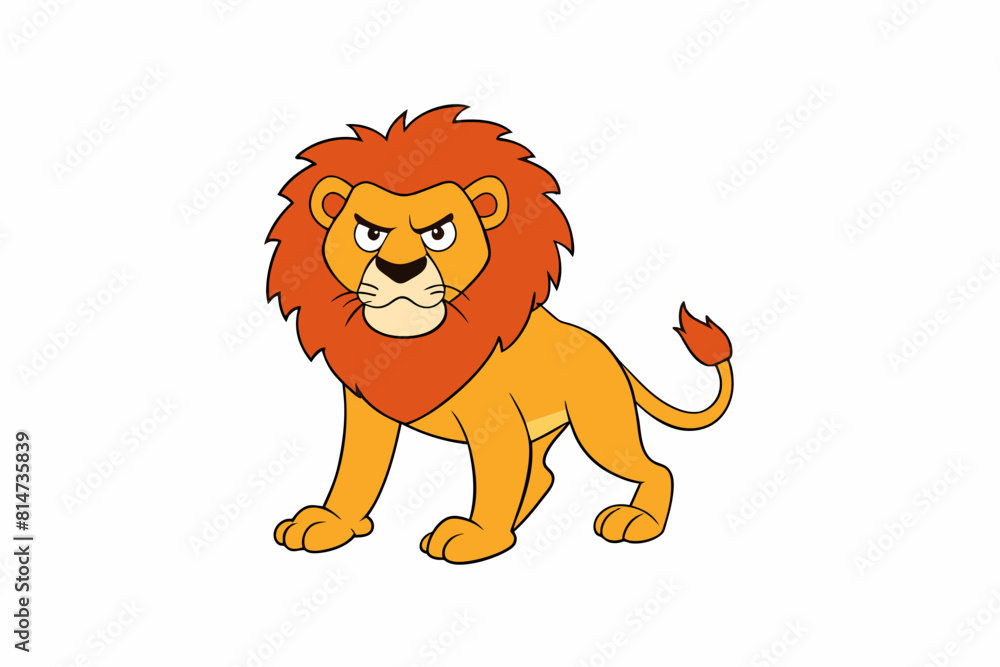 lion cartoon vector illustration lion cartoon vector illustration
