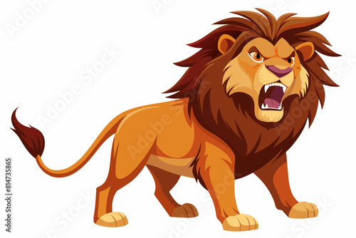 lion cartoon vector illustration