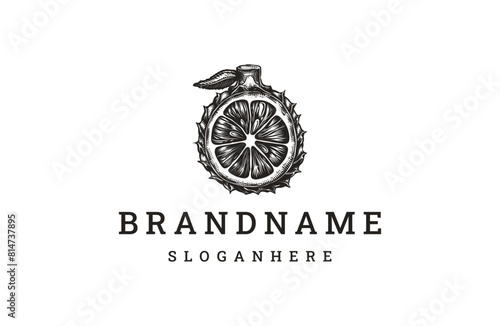 Lemon logo icon design template vector illustration