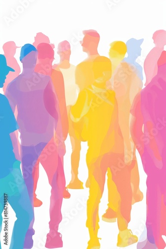 A Vibrant Photo Illustration Celebrating LGBT Pride Day and the Diversity of Human Expression