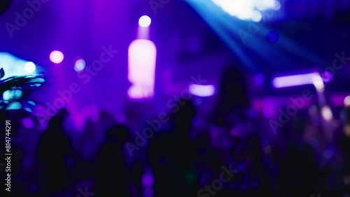 Wallpaper Mural Crowd enjoying music at a club with purple lighting Torontodigital.ca