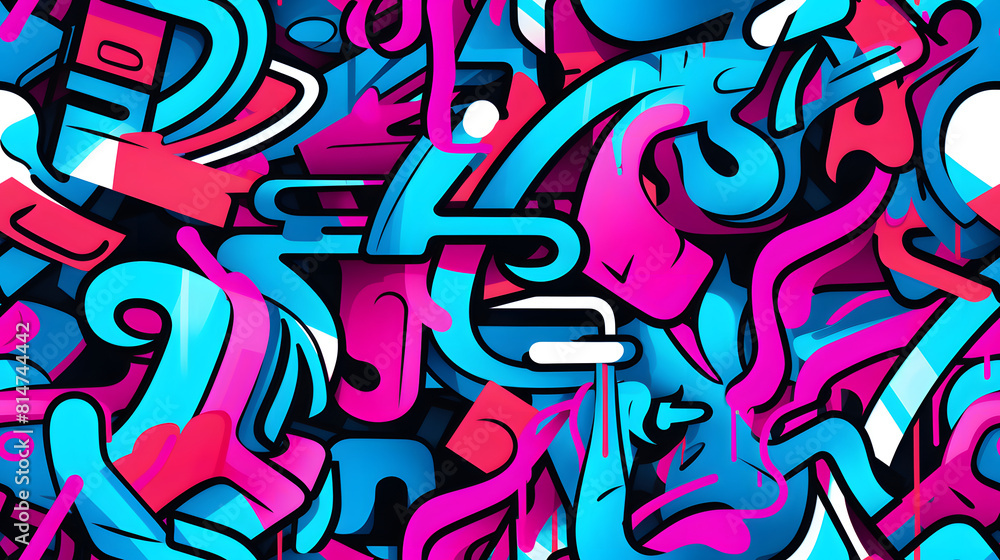 pink and blue graffiti pattern geometric shapes design poster background pink and blue graffiti pattern geometric shapes design poster background