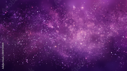 Deep Purple Glitter and Stars Background