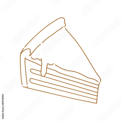piece of cake drawn
