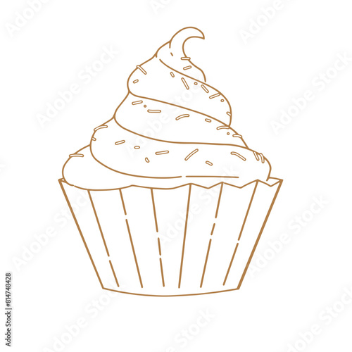 illustration of a cupcake