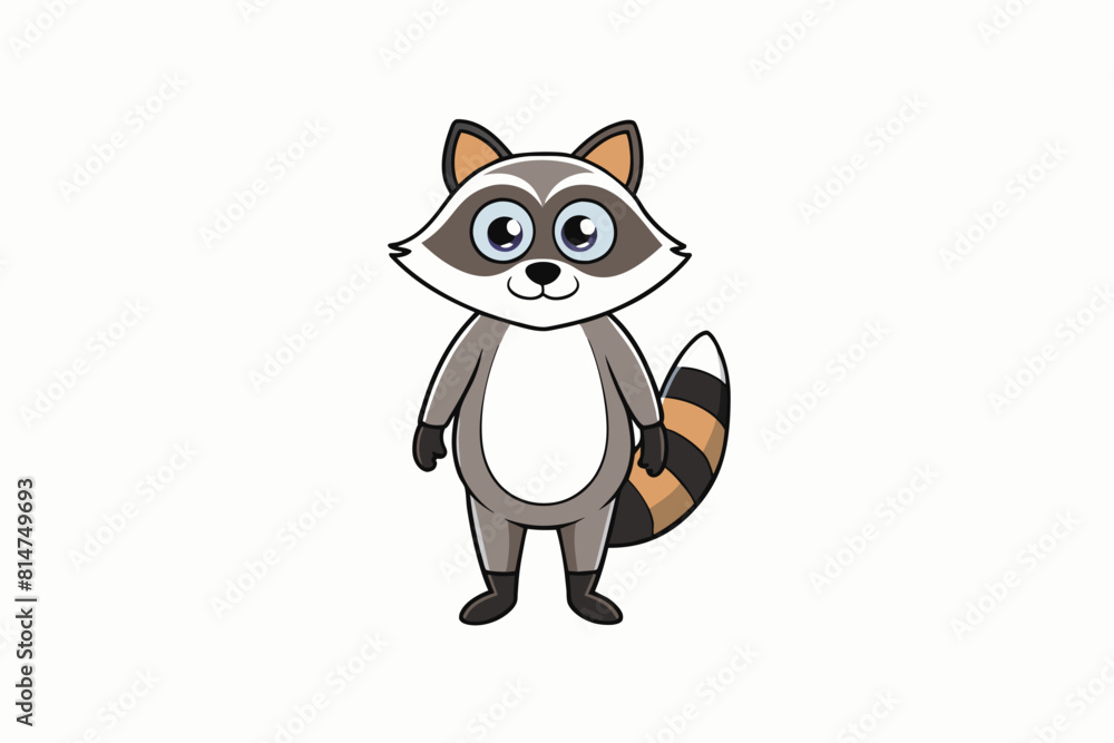 raccoon cartoon vector illustration raccoon cartoon vector illustration