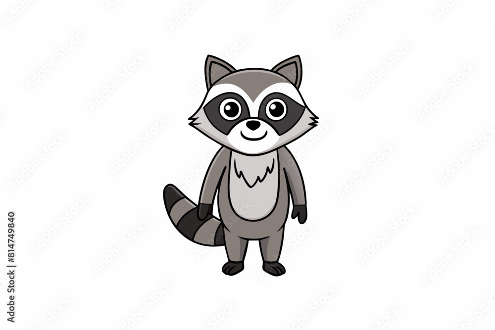 raccoon cartoon vector illustration raccoon cartoon vector illustration