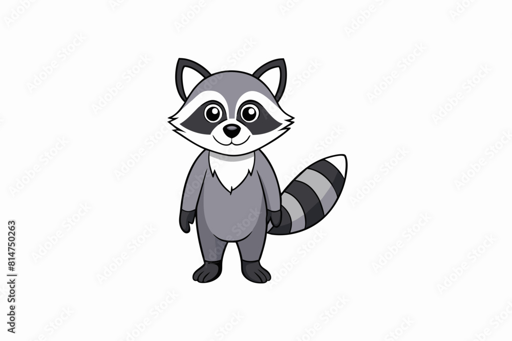raccoon cartoon vector illustration raccoon cartoon vector illustration
