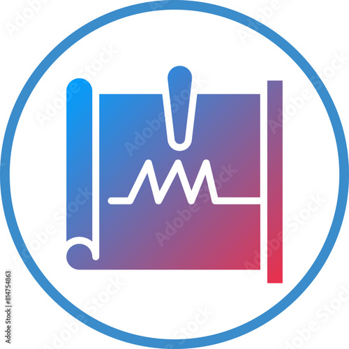 Vector Design Seismograph Icon Style