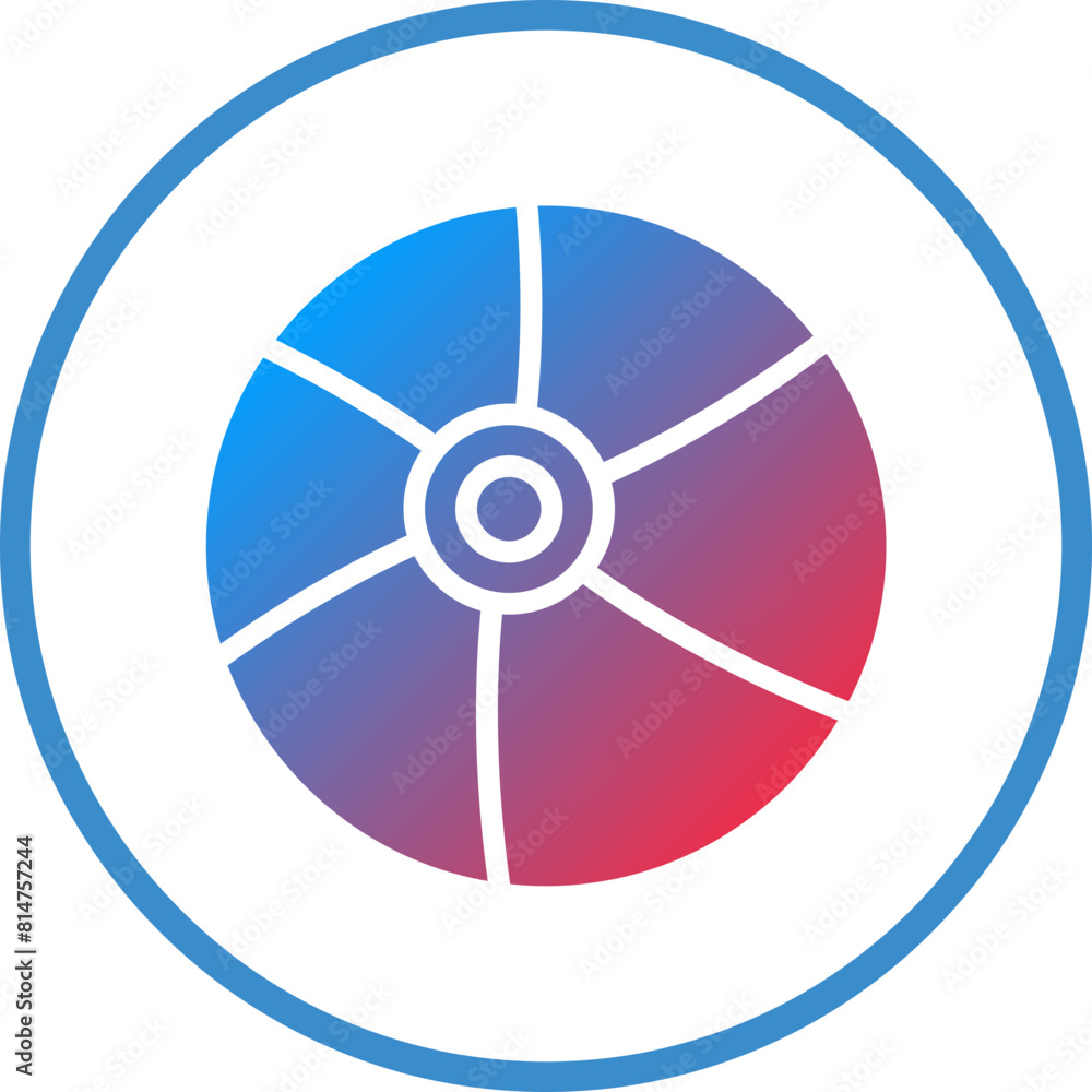 Vector Design Beach Ball Icon Style Vector Design Beach Ball Icon Style