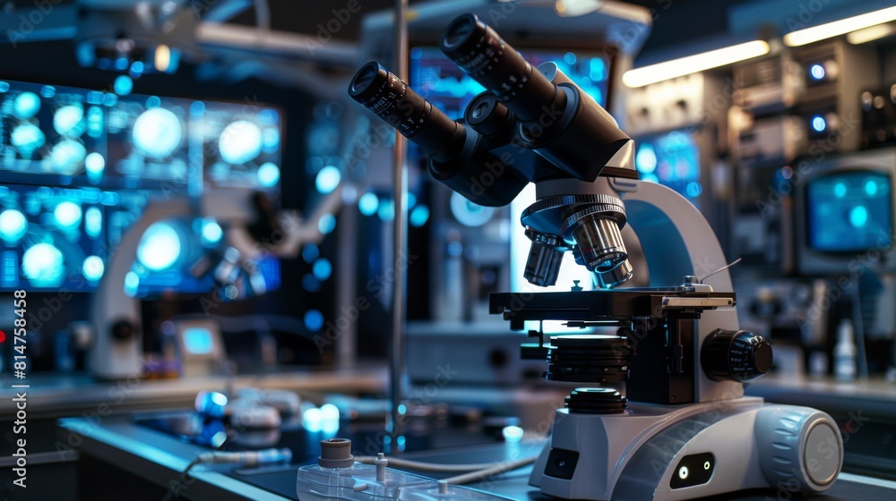 Surgical microscope, with various magnification settings. Surgical microscope, with various magnification settings.