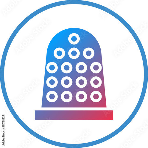 Vector Design Thimble Icon Style