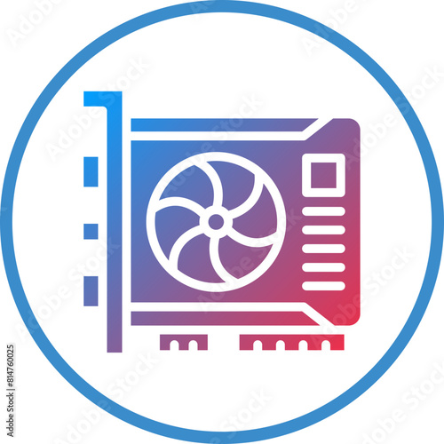 Vector Design Vga Card Icon Style