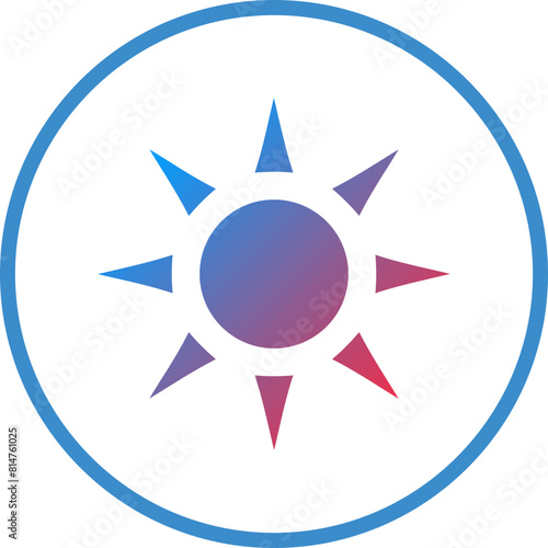 Vector Design Sun Icon Style