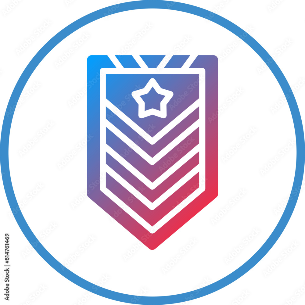 Vector Design Army Chevron Icon Style Vector Design Army Chevron Icon Style