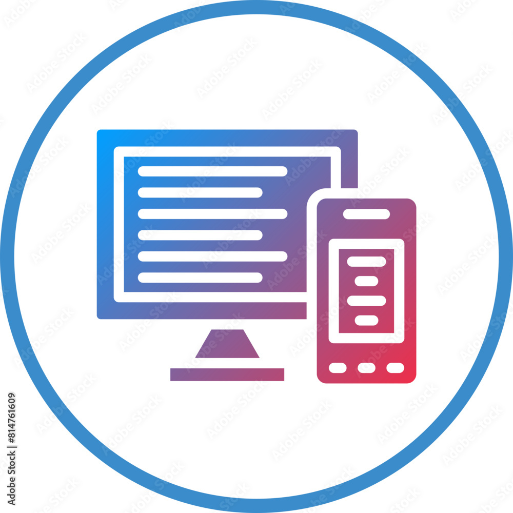 Vector Design Responsive Icon Style Vector Design Responsive Icon Style