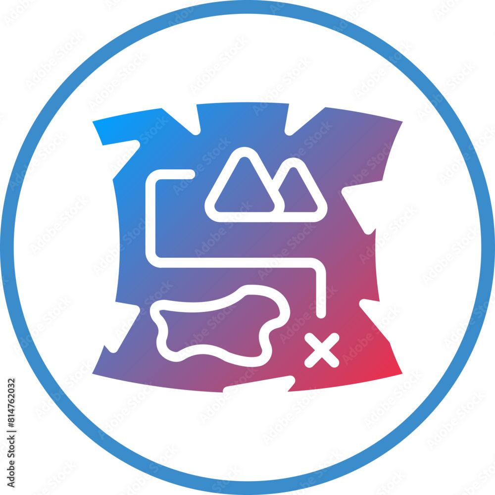 Vector Design Pirate Map Icon Style Vector Design Pirate Map Icon Style