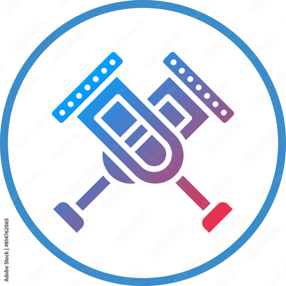 Vector Design Crutch Icon Style Vector Design Crutch Icon Style