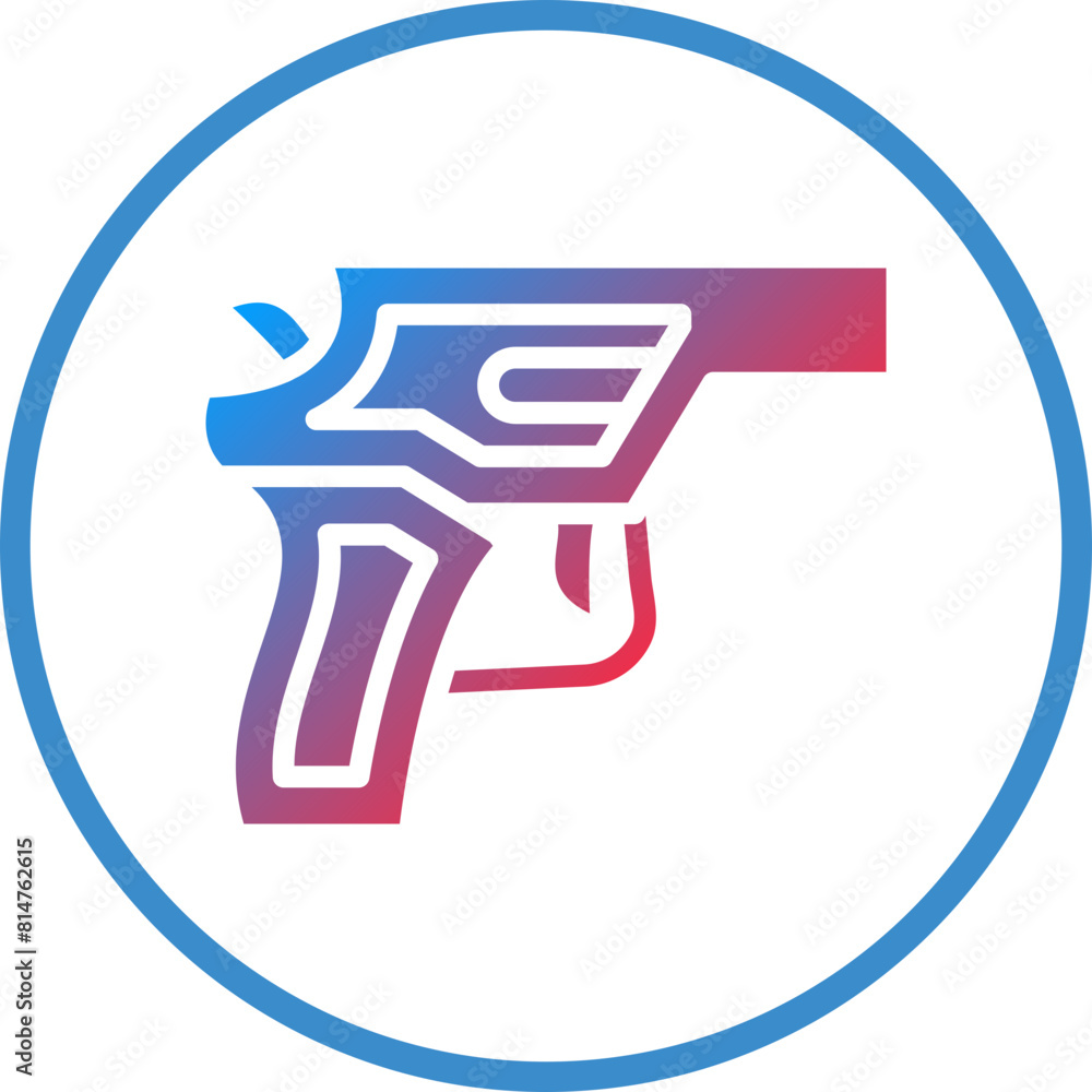 Vector Design Revolver Icon Style Vector Design Revolver Icon Style