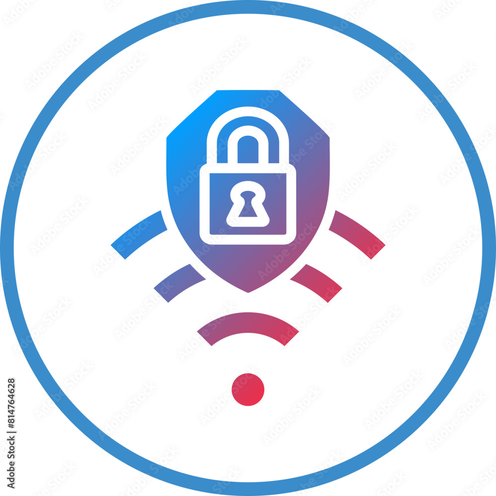 Vector Design Wifi Security Icon Style Vector Design Wifi Security Icon Style