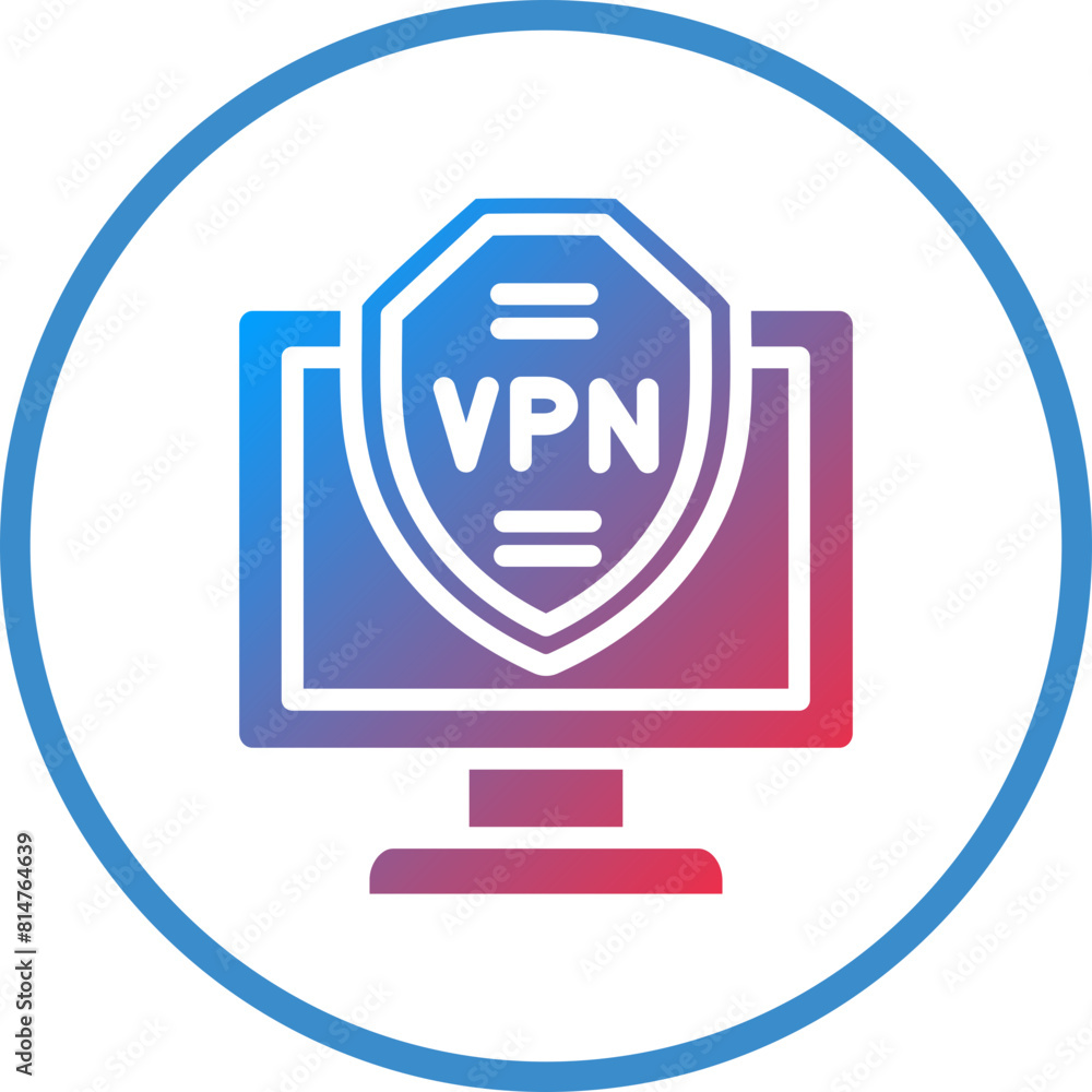 Vector Design VPN Icon Style Vector Design VPN Icon Style