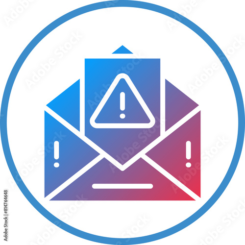 Vector Design Spam Email Icon Style